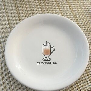 White Irish Coffee Saucer